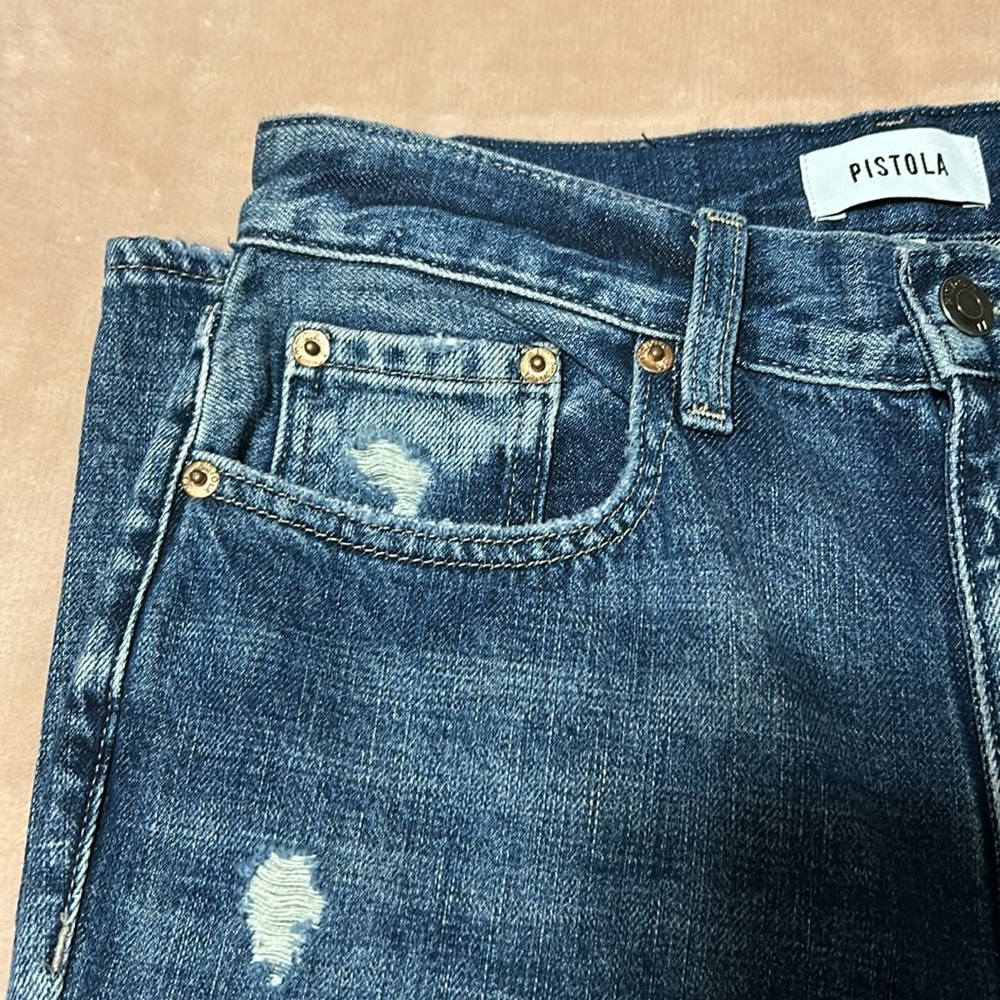 NWOT Pistola High Rise Ripped Jeans Size 25 - Picture 6 of 8